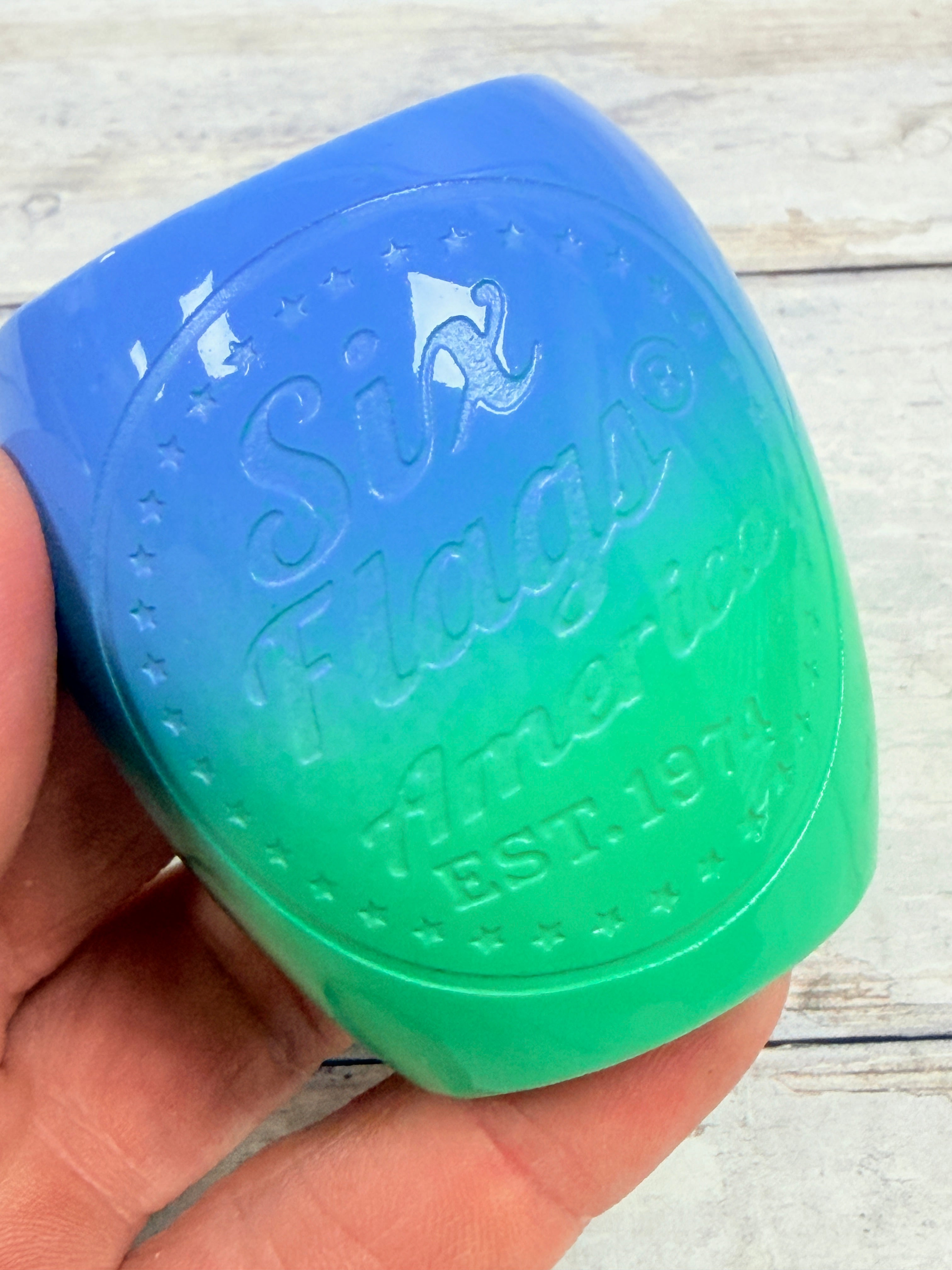 Six Flags America Ceramic Shot Glass - Two Color Ombré