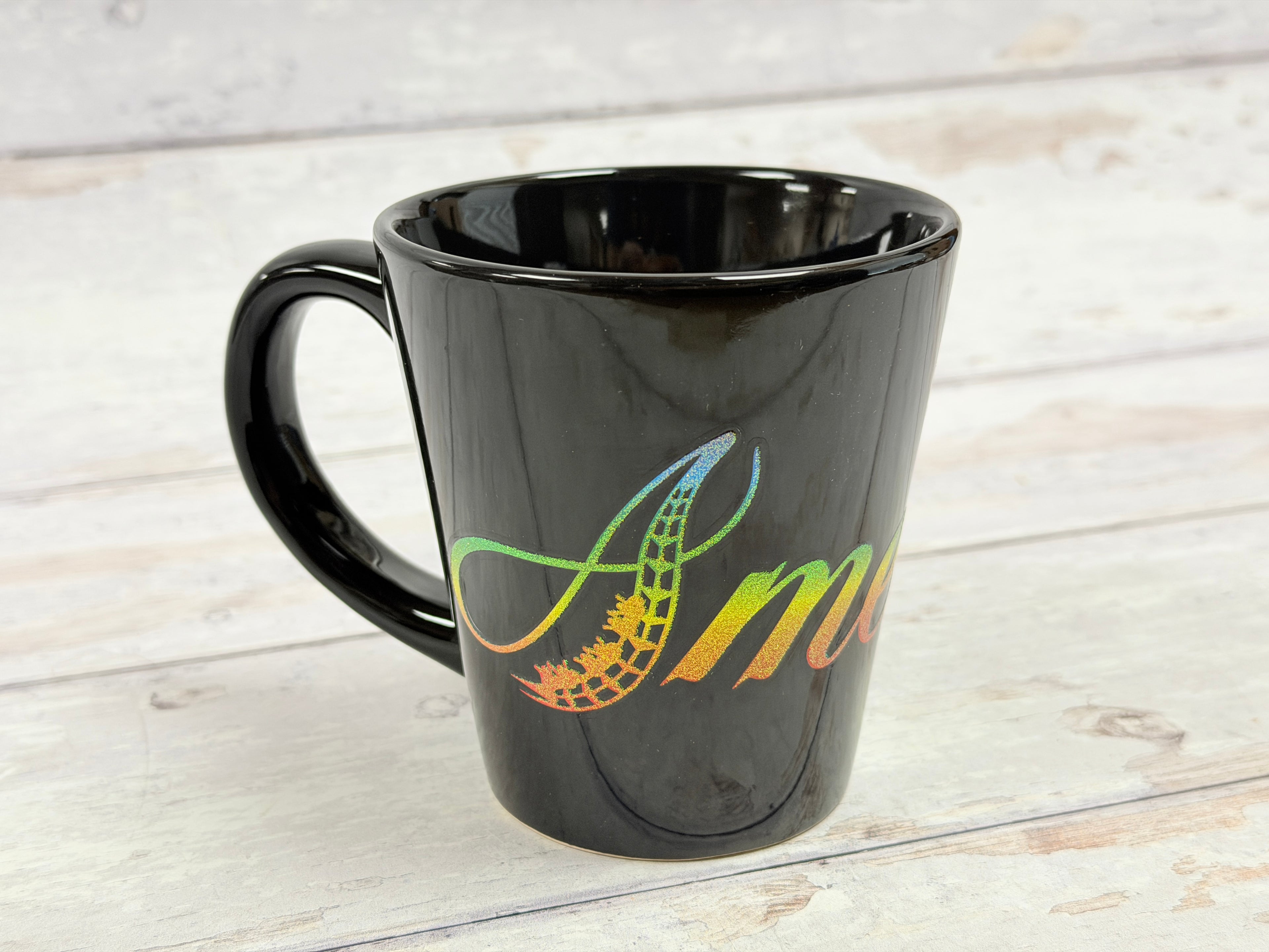 Six Flags America Black Commemorative Coffee Mug