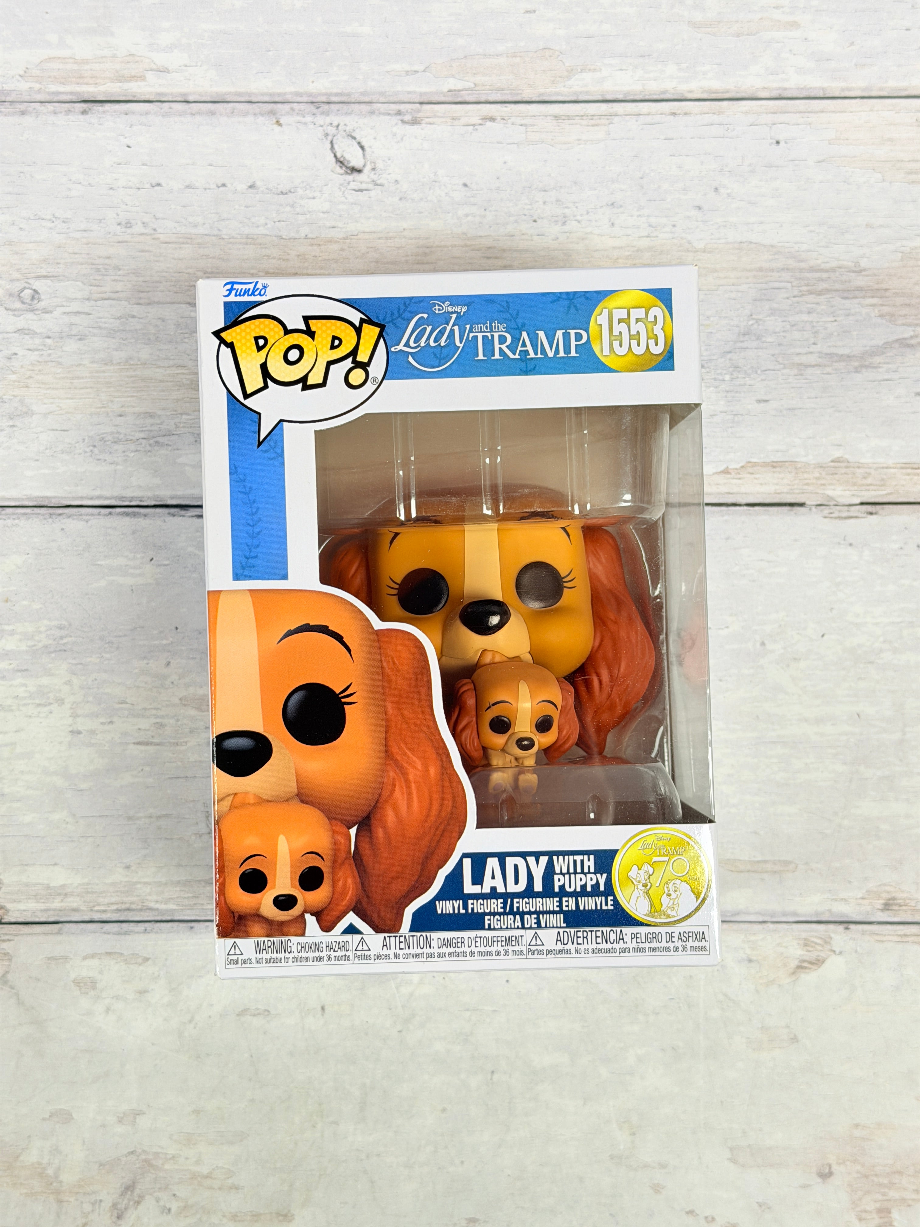 Funko Pop! Disney Lady and the Tramp Lady with Puppy #1553 70th Anniversary