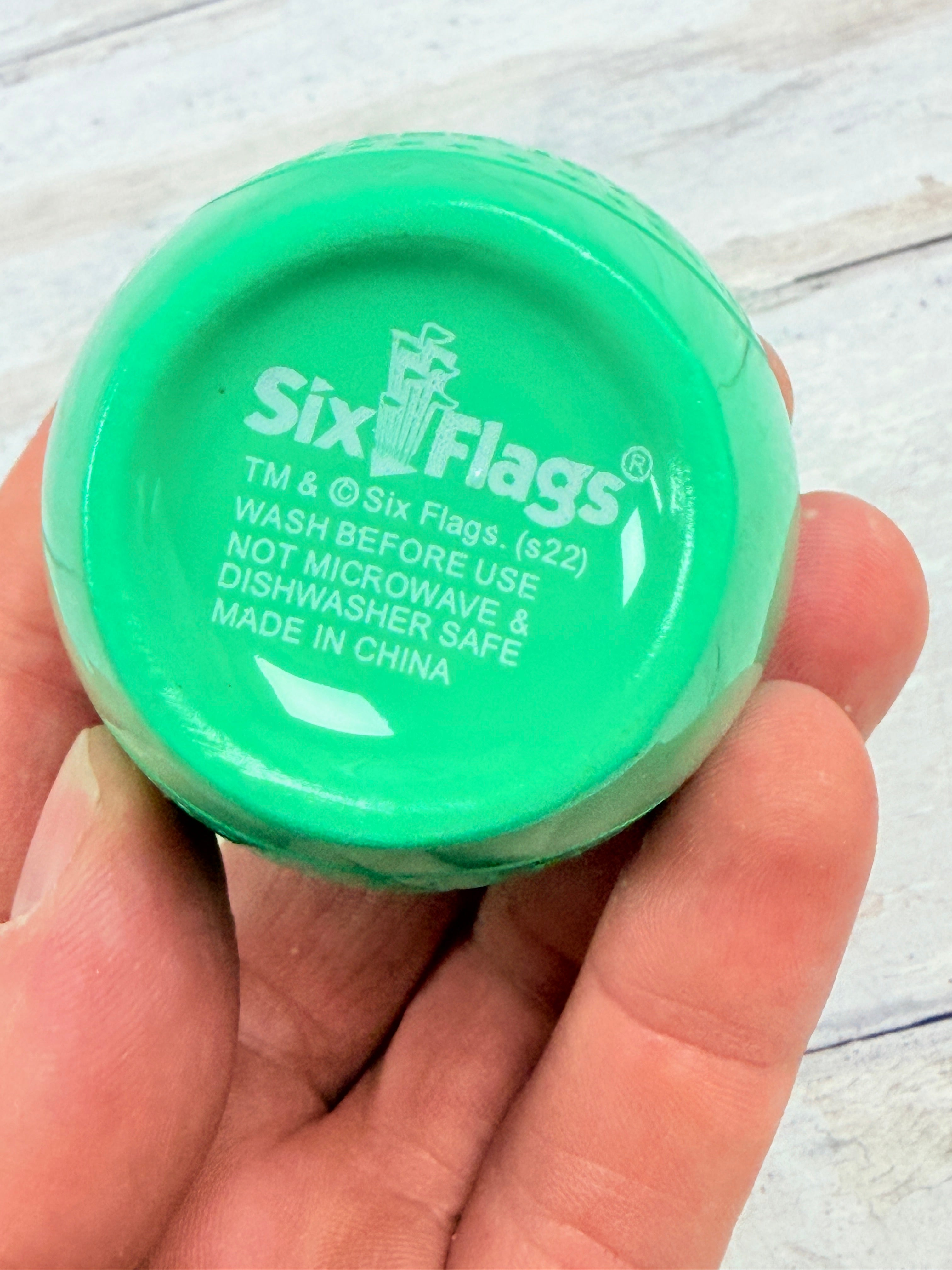 Six Flags America Ceramic Shot Glass - Two Color Ombré