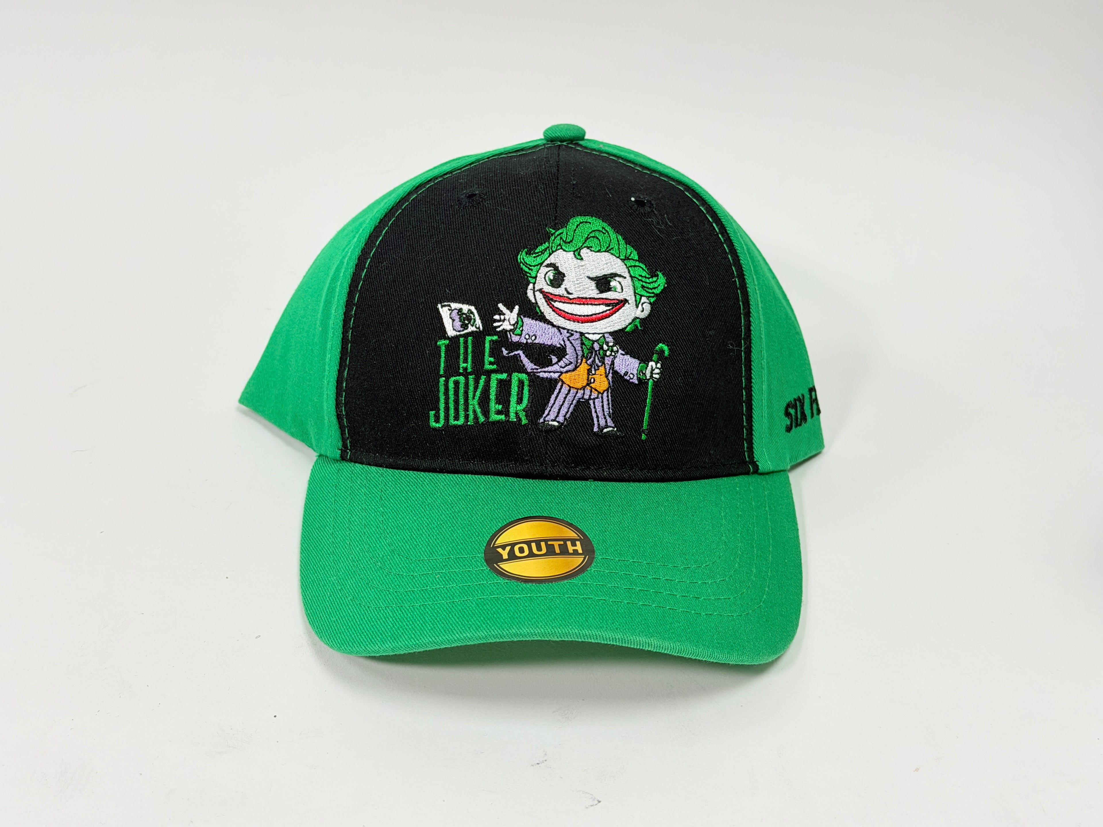 Six Flags The Joker Youth Velcro-Back Hat
