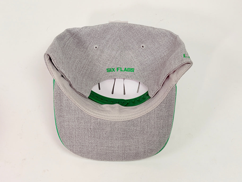 Six Flags Green Lantern Gray & Green Snap-Back Hat