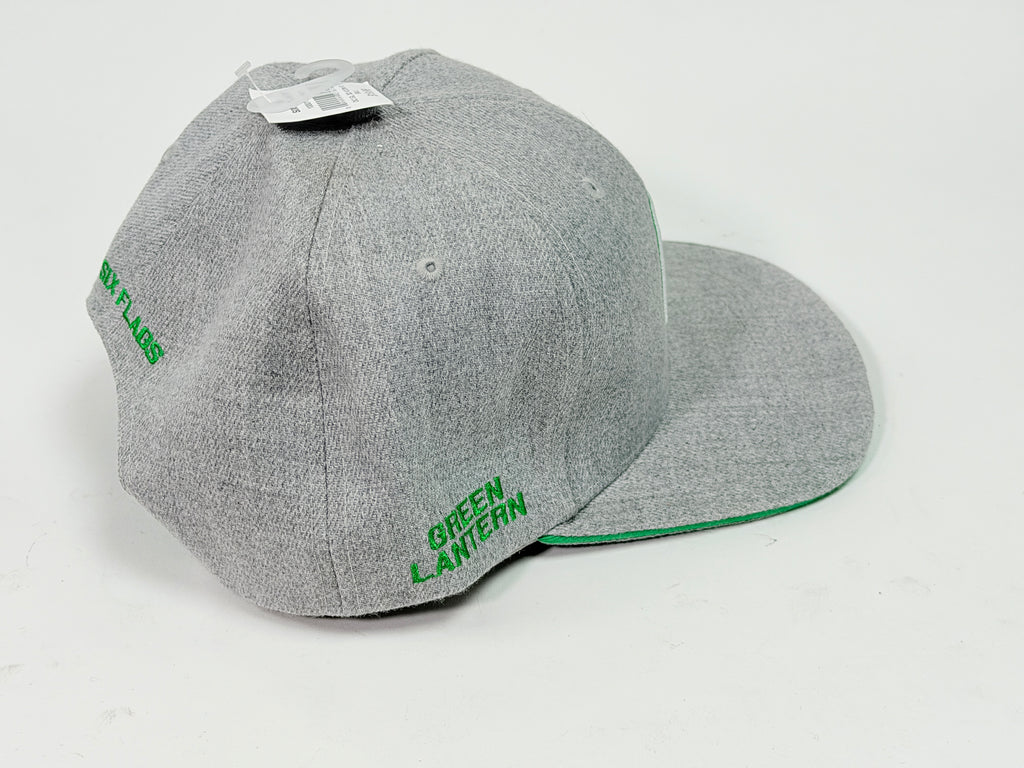 Six Flags Green Lantern Gray & Green Snap-Back Hat
