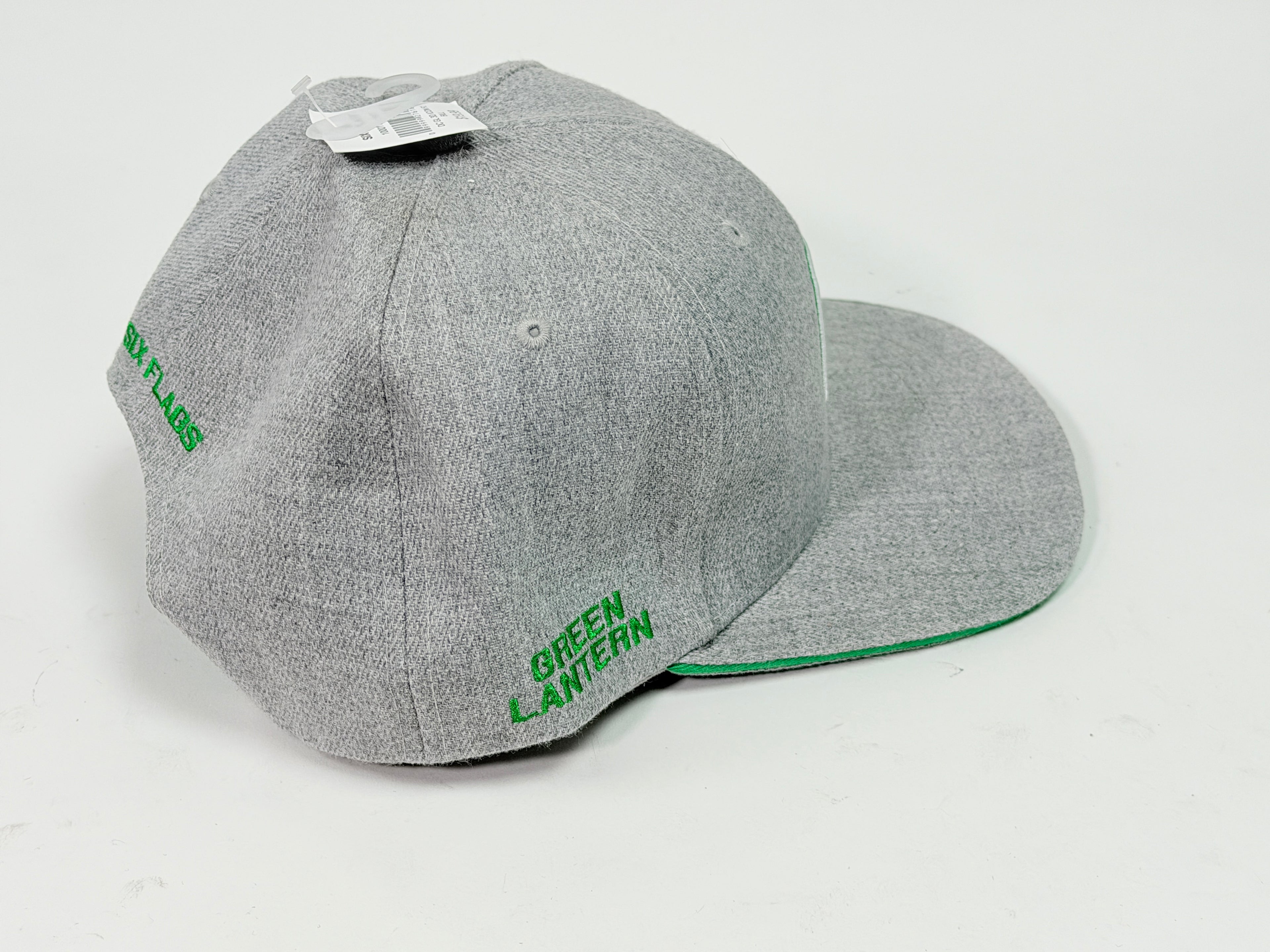 Six Flags Green Lantern Gray & Green Snap-Back Hat