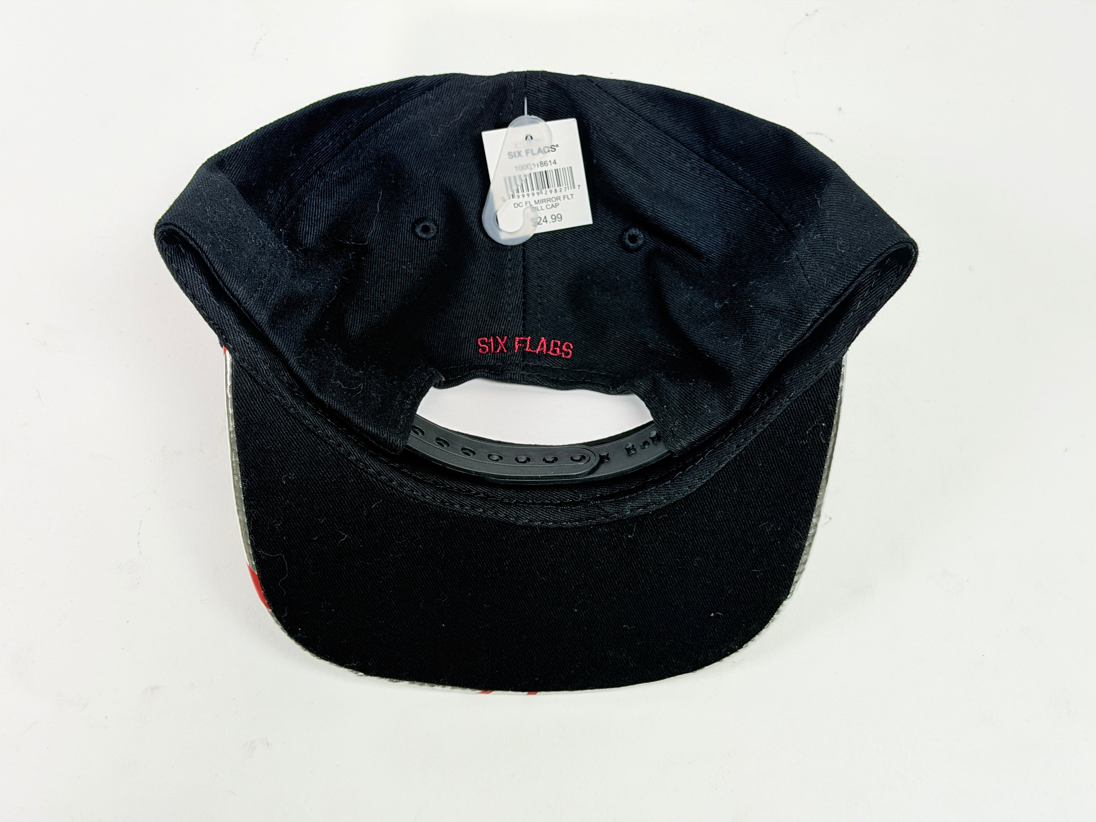Six Flags The Flash Black with Foil Decal Snap-Back Hat