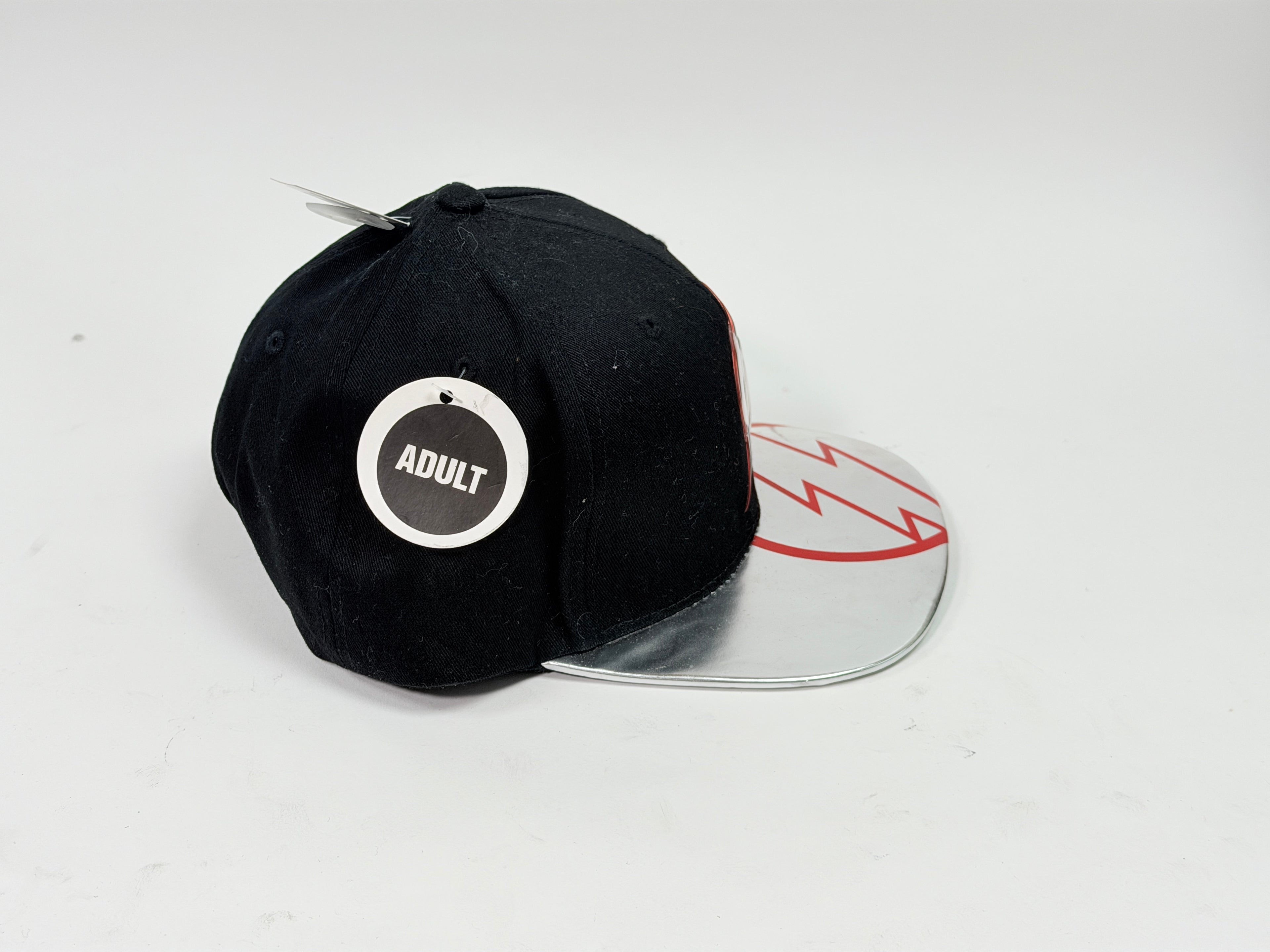 Six Flags The Flash Black with Foil Decal Snap-Back Hat