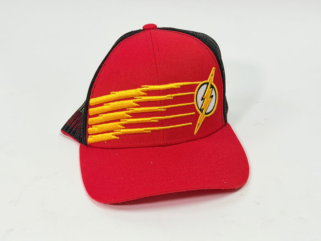 Six Flags The Flash Trucker Snap-Back Hat