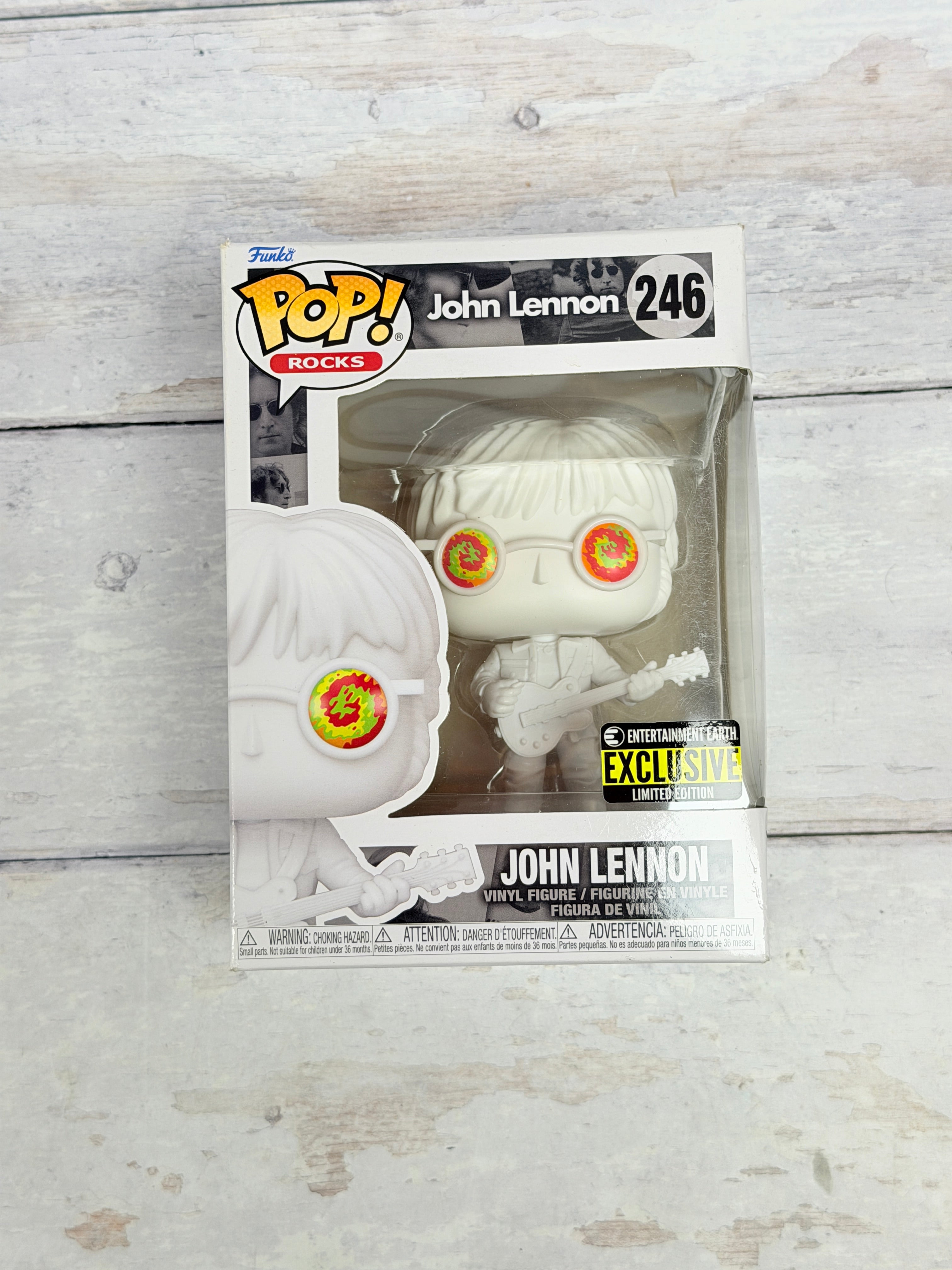 Funko Pop! John Lennon #246 Psychedelic Shades Entertainment Earth Exclusive