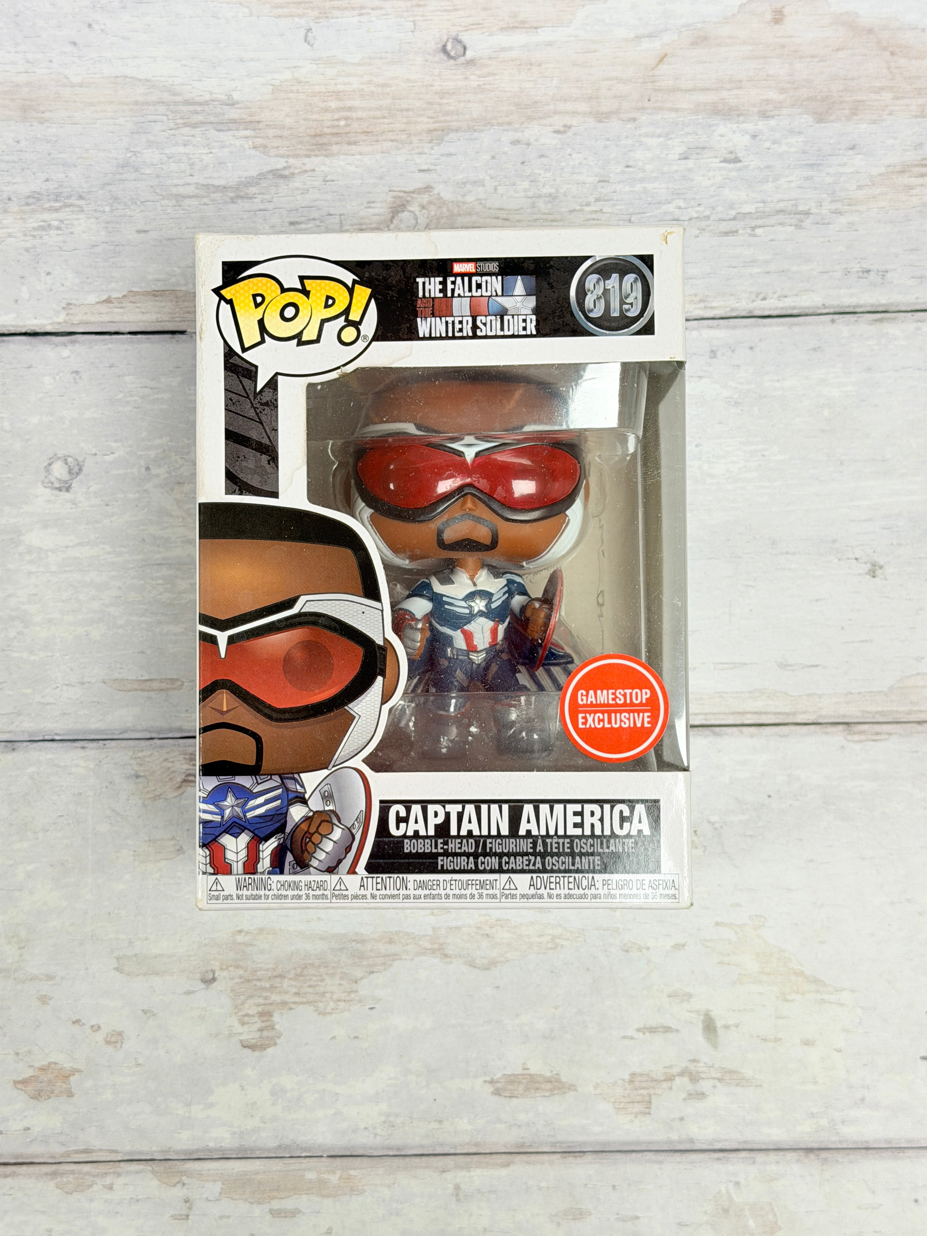 Funko Pop! Captain America Sam Wilson #819 GameStop Exclusive Marvel