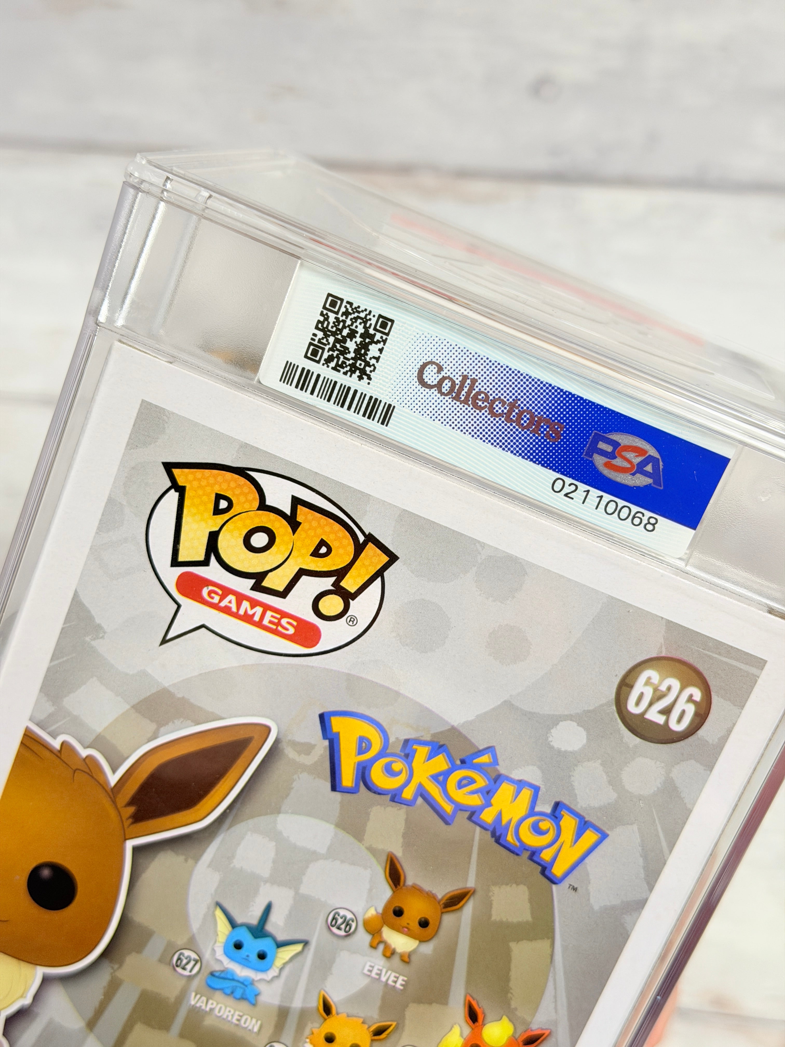 PSA 8.5 Funko Pop! Pokémon Eevee #626 Graded Vinyl Figure