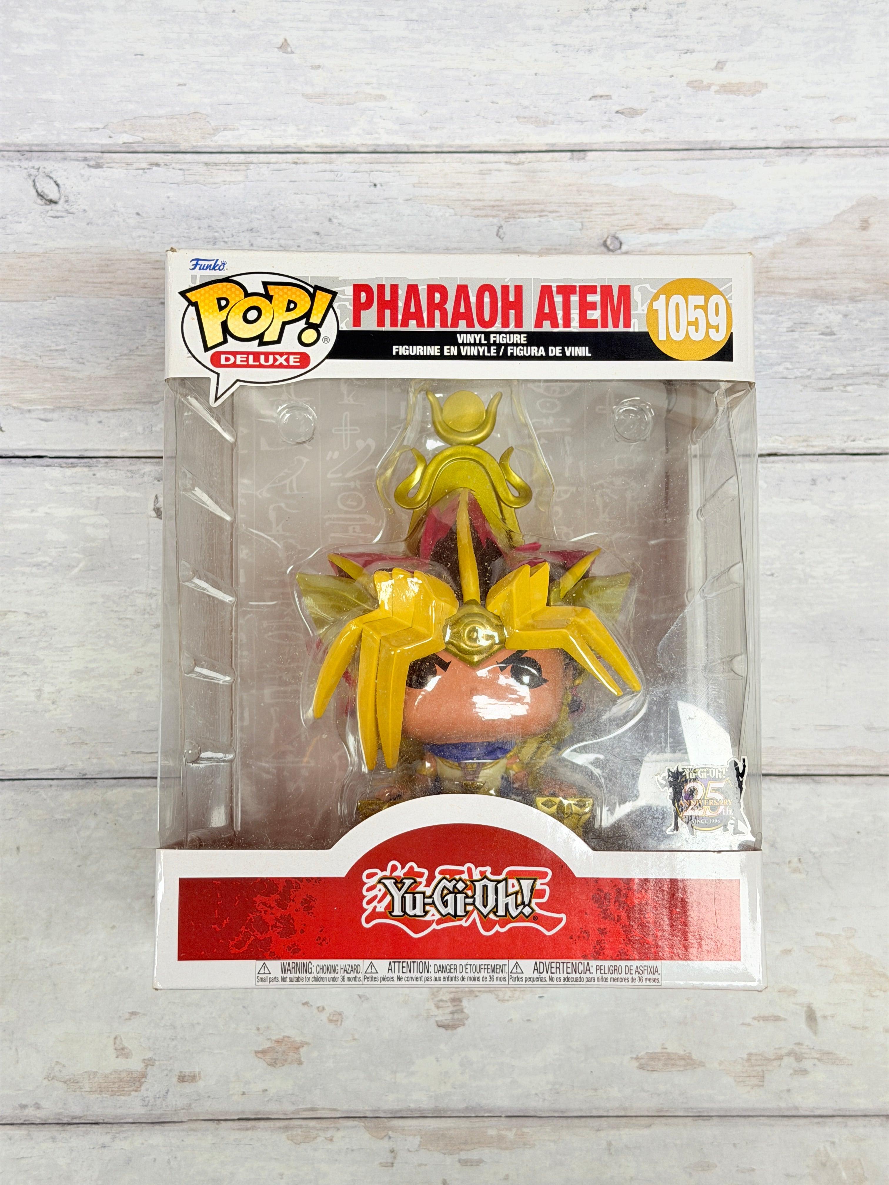 Funko Pop! Deluxe Yu-Gi-Oh! Pharaoh Atem #1059 Metallic 25th Anniversary