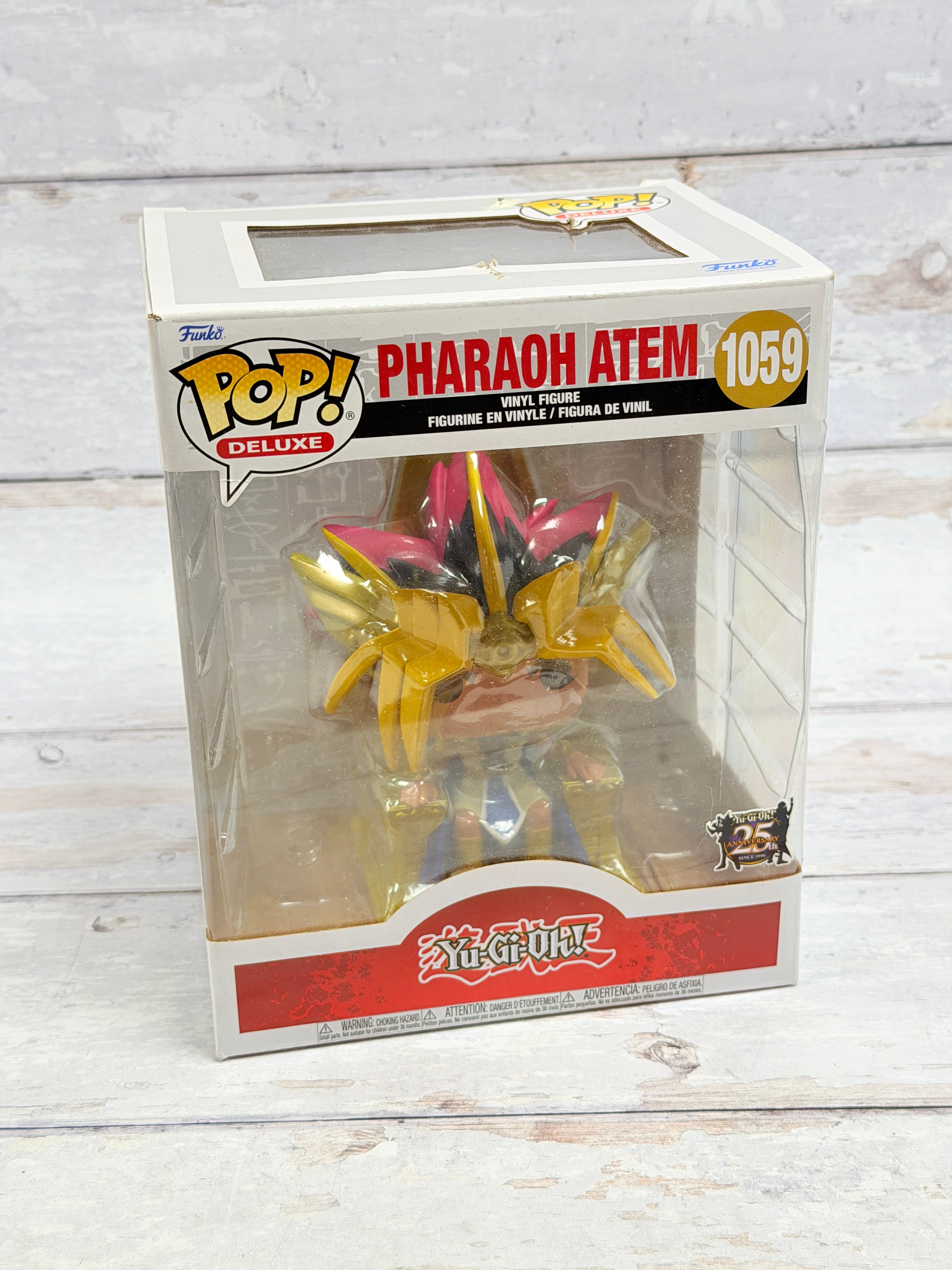 Funko Pop! Deluxe Yu-Gi-Oh! Pharaoh Atem #1059 Metallic 25th Anniversary