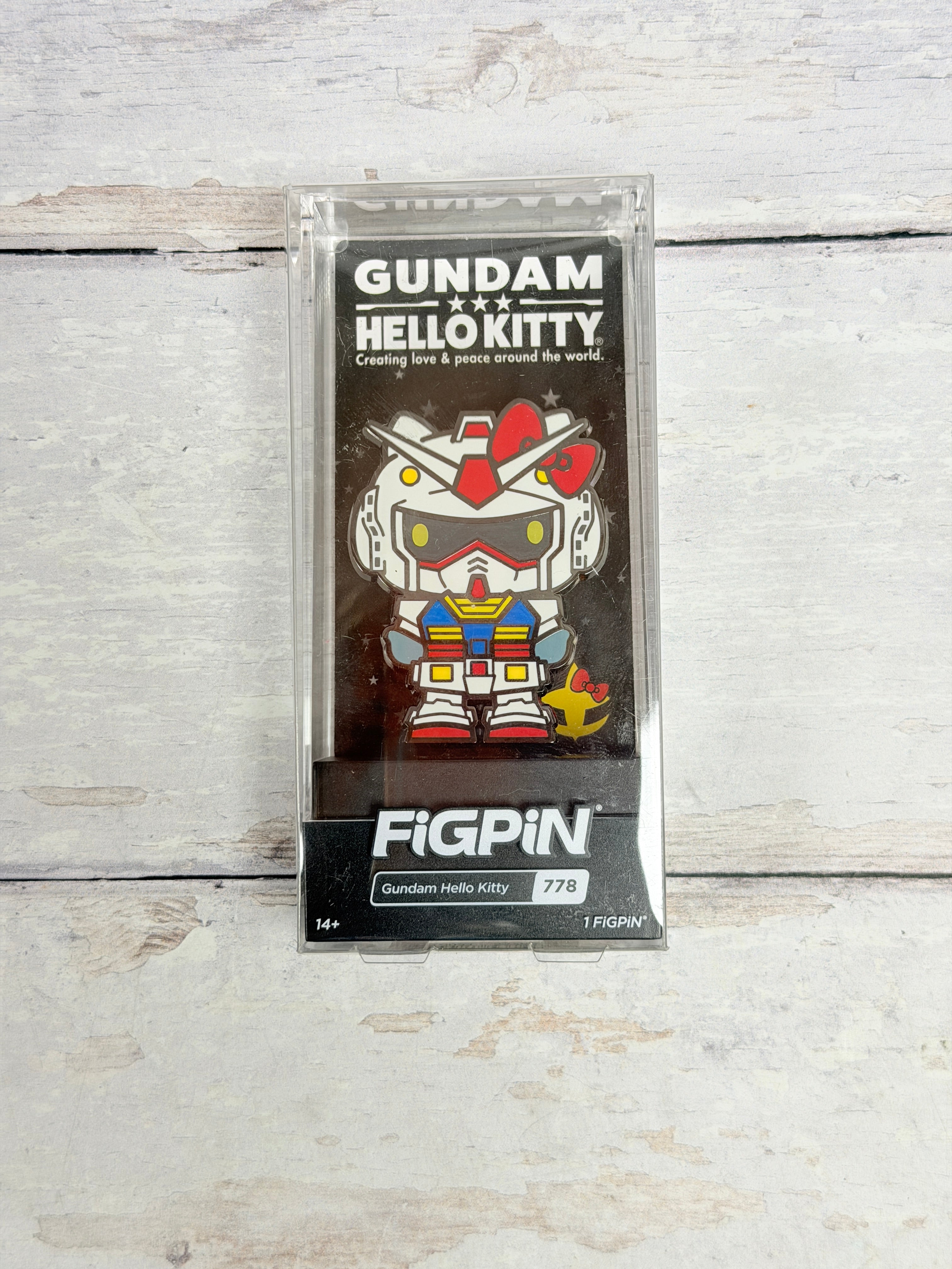 FiGPiN Gundam Hello Kitty #778 RX-78-2 Sanrio Enamel Pin