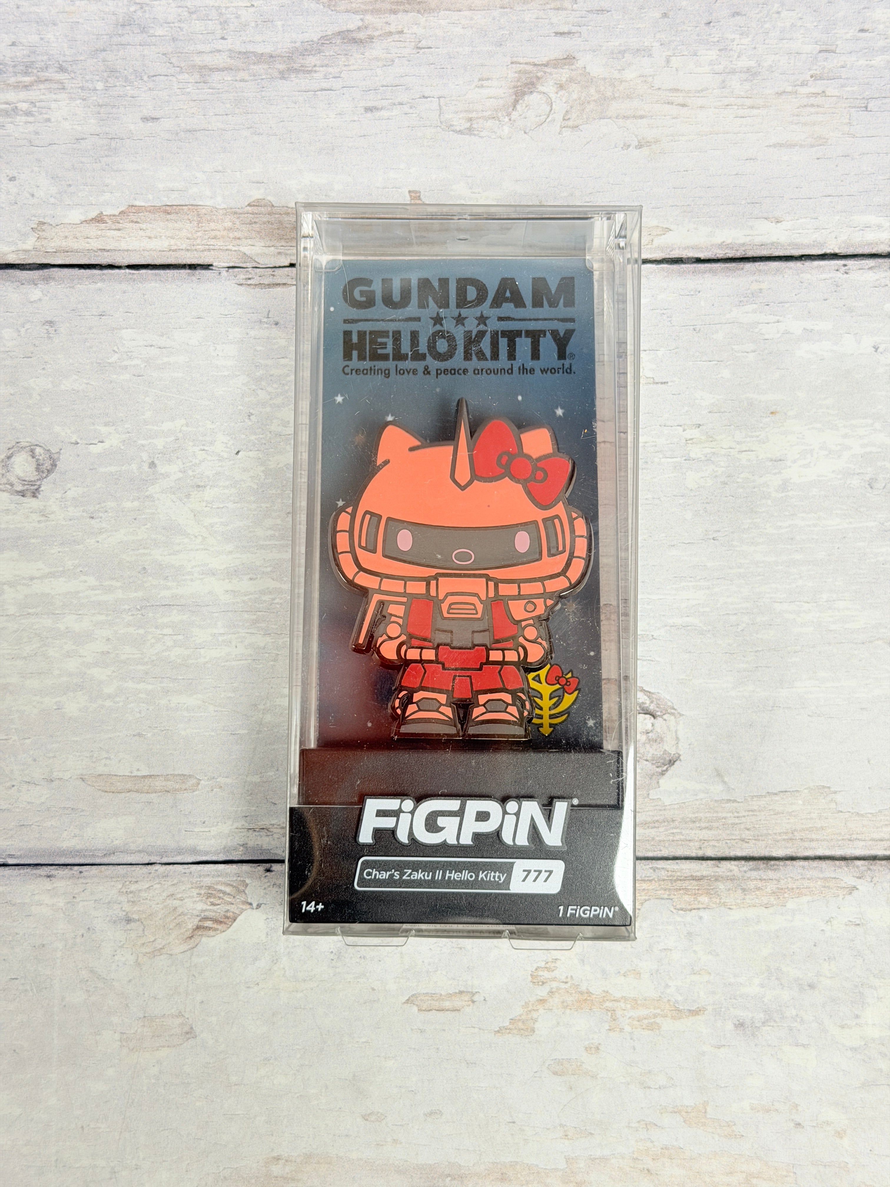 FiGPiN Char’s Zaku II Hello Kitty #777 Gundam Sanrio Enamel Pin